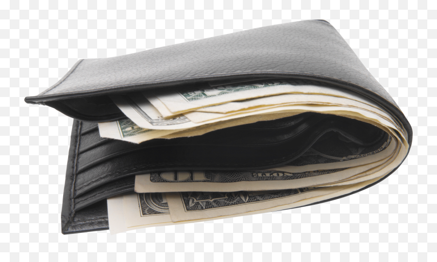 Download Black Wallet With Money Png - Wallet With Money Png,Wallet Transparent Background