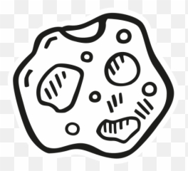Asteroid Free Icon Of Space Hand Drawn Black Sticker - Asteroid Icon Png,Meteorite Png