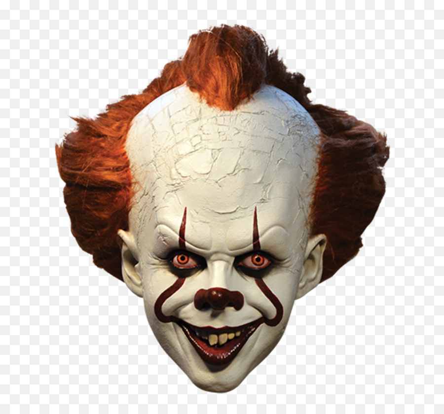 Pennywise It Clown Mask Deluxe - Pennywise Png,Clown Hair Png