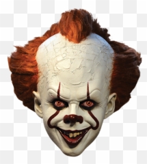 Pennywise It Clown Mask Deluxe - Pennywise Png,Clown Hair Png