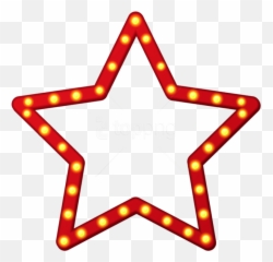 Red Star Border Frame Png Clipart - Transparent Background