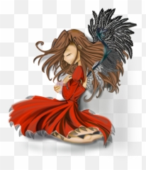 Anime Girl Woman - Gambar Anime Keren Wanita Png,Anime Girl Sitting Png