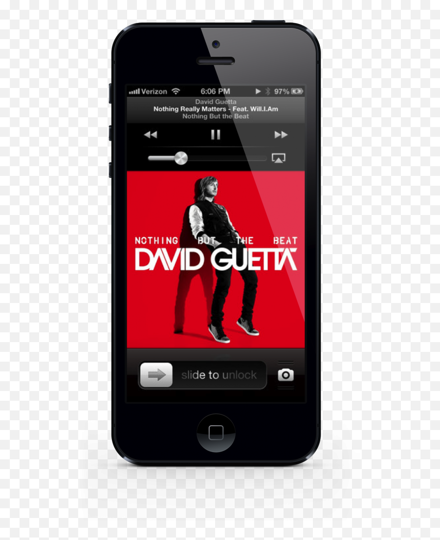 Download Hd Iphone With Instagram Screen Transparent Png - David Guetta Nothing But The Beat Pandora,Iphone Screen Png
