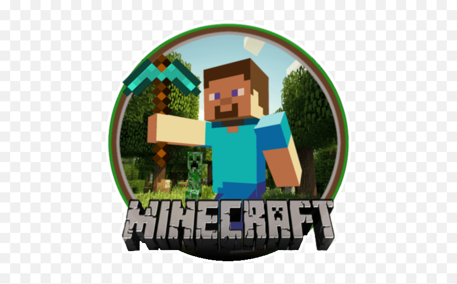 Minecraft Circle Logo Png Steve