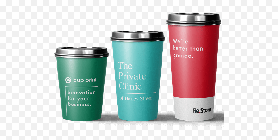 Custom Printed Paper Cups - Personalised For Your Brand Printed Paper Coffee Cup Png,Paper Cup Png