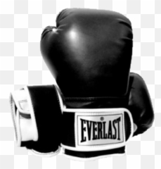 Download Everlast Boxing Gloves Psd - Black And White 12 Oz png