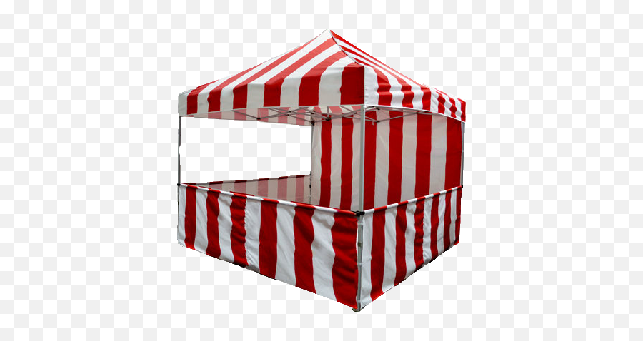 Carnival Booth Rentals Tents 8x8 - Red White Striped Tent Png,Carnival Tent Png
