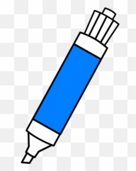 Blue Dry Erase Marker Png Svg Clip Art For Web - Download Clipart Transparent Background