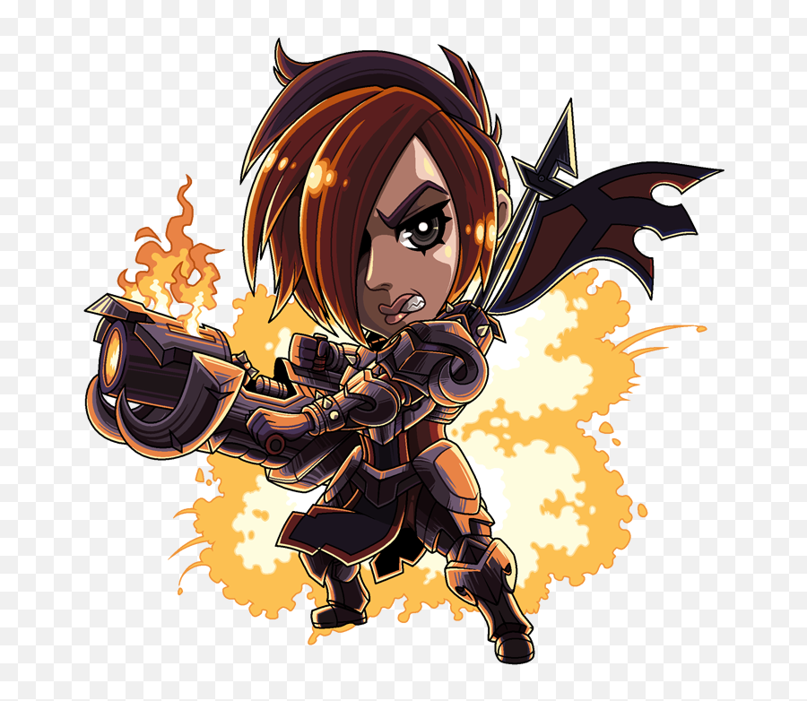 Chibis Of The Realm Ash Aka I Drew A Thing Paladins - Paladins Chibis Png,Paladins Logo Png