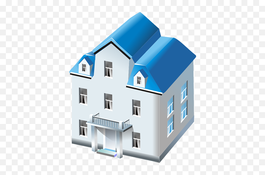 Two Storied House Icon - Free Large Business Icons House Building Icon Png,House Icon Png