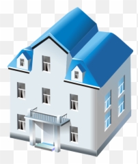 Two Storied House Icon - Free Large Business Icons Building Png