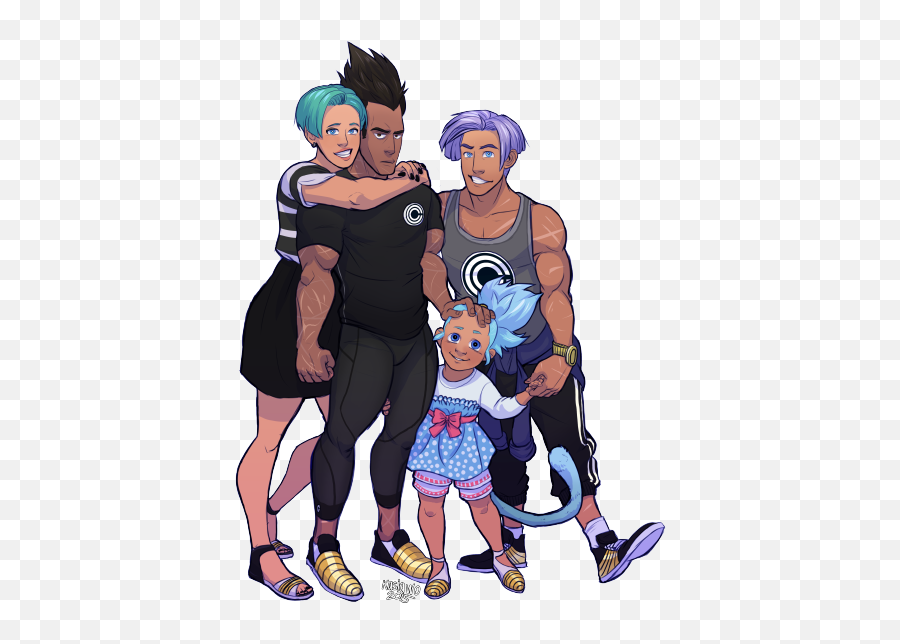 Kasiawoe My Absolute Favourite Dbz Familyvery Much - Vegeta Bulma Trunks And Bulla Png,Krillin Png