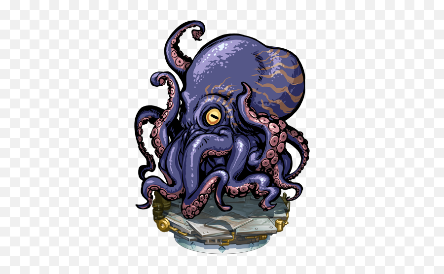 The Mysterious Island Transparent Png - Common Octopus,Kraken Png