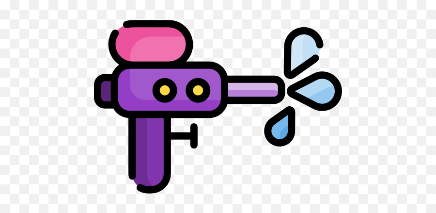 Water Gun - Water Gun Gartoon Png Purple,Squirt Gun Png