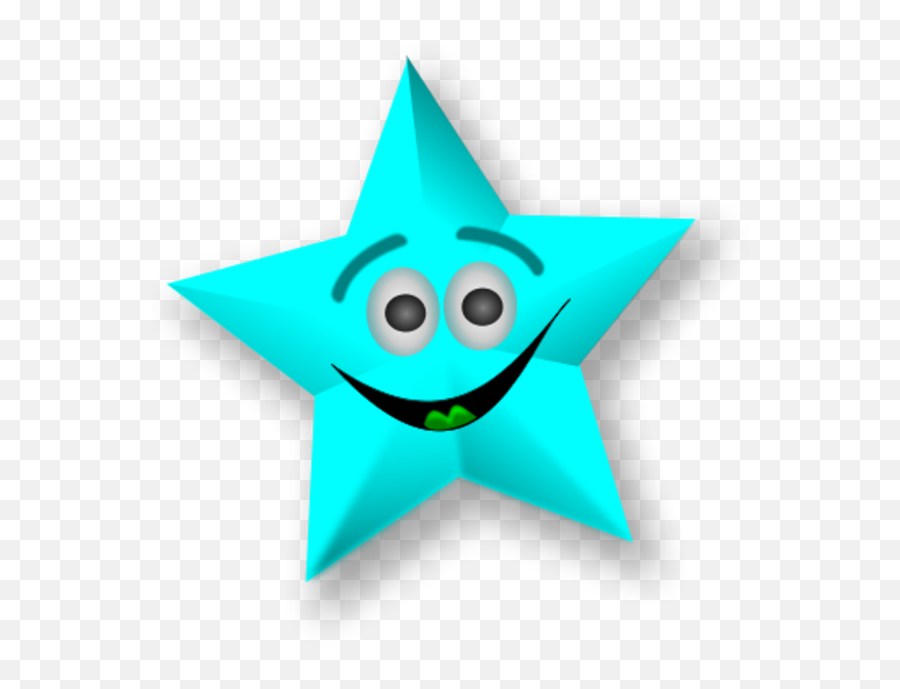 Smiling Star Vector Free Image - Cartoon Stars With Faces Png,Star Vector Transparent