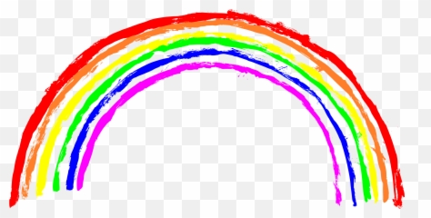 Grunge Rainbow Transparent - Png