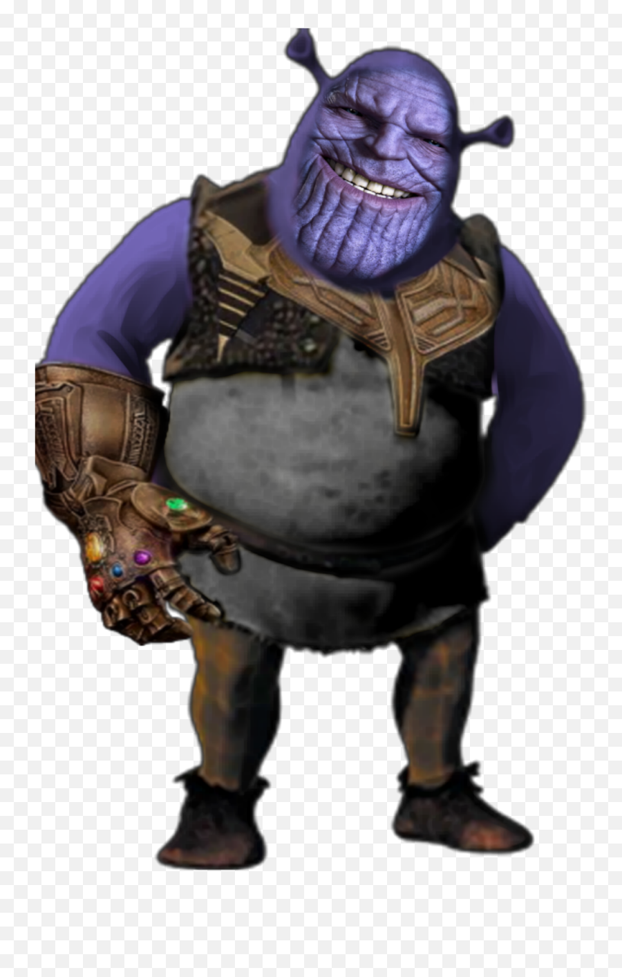 Thanos Shrek As Ogre Avengers - Shrek Png,Thanos Helmet Png