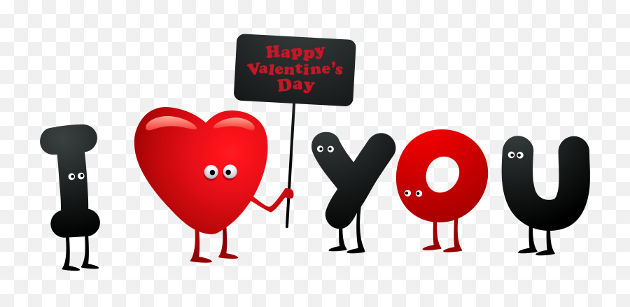 Happy Valentines Day Png Image Free - Love U In Png,Happy Valentines Day Png