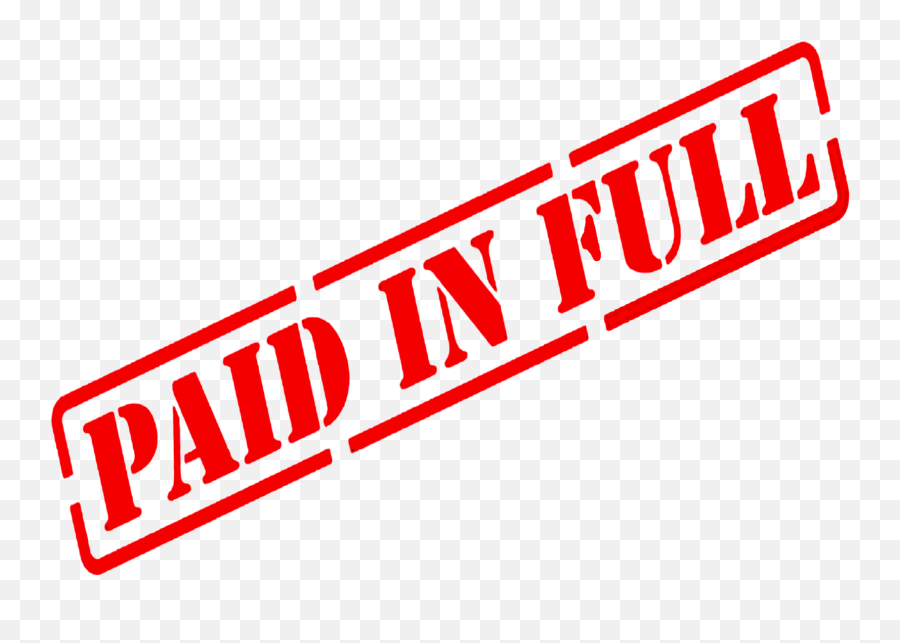Paid In Full Stamp Png - Tuition Fees,Paid In Full Png