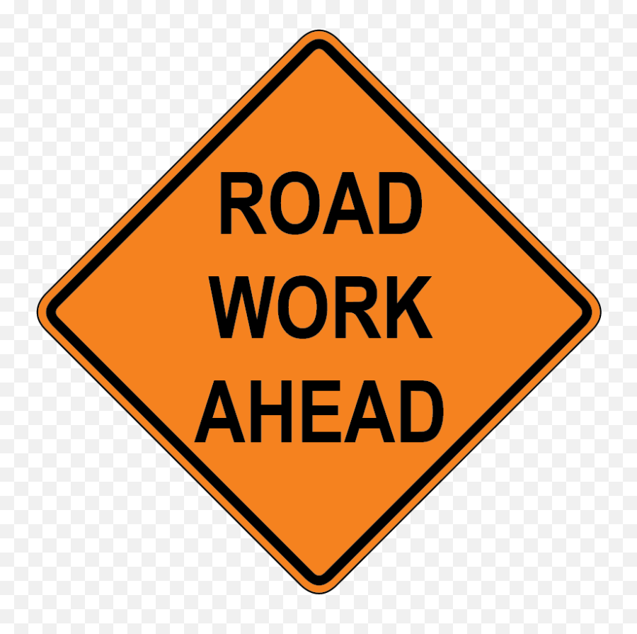 Signs - Road Work Ahead Sign Png,Interstate Sign Png