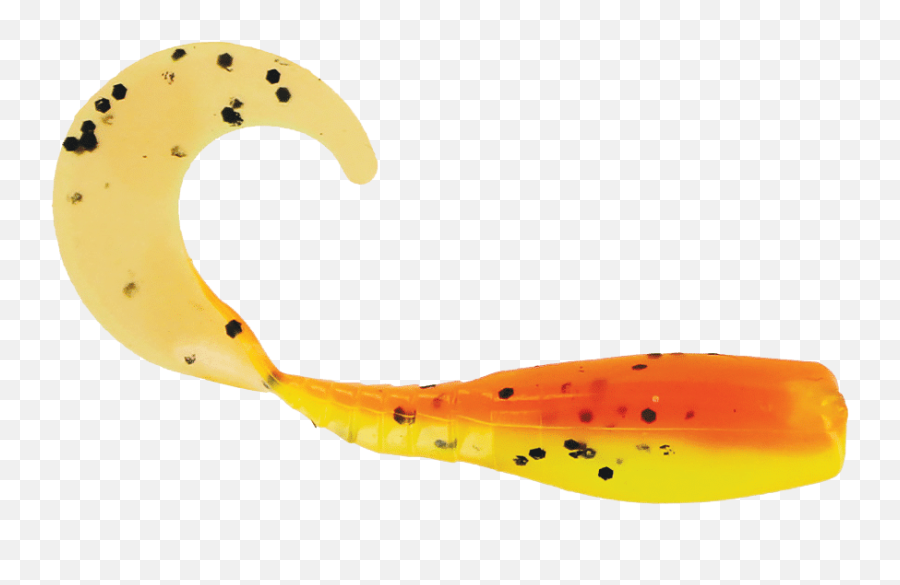 2 Curly Tail Crappie Minnr In Candy Corn - Clip Art Png,Candy Corn Png