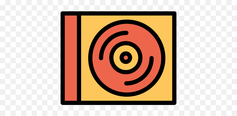 Dvd Case Icon Of Colored Outline Style - Shooting Target Png,Icon Dvd Case