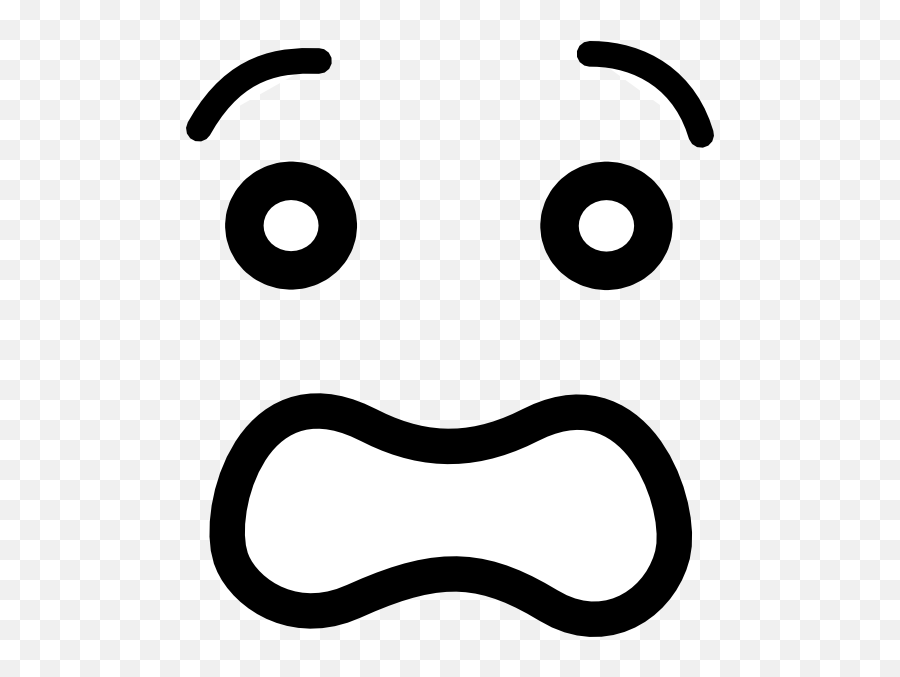 Scared face emoticon. 21095362 PNG