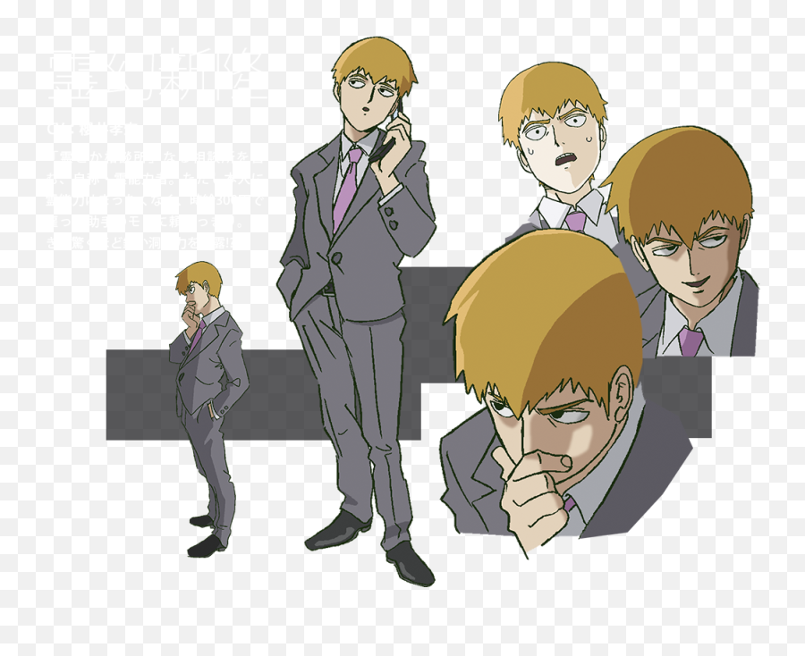 Respect Reigen Arataka Psycho 100 - Reigen Transparent Png,Shigeo Kageyama Icon