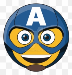 Captain Marvel Emoji Copy And Paste - America Smiley png