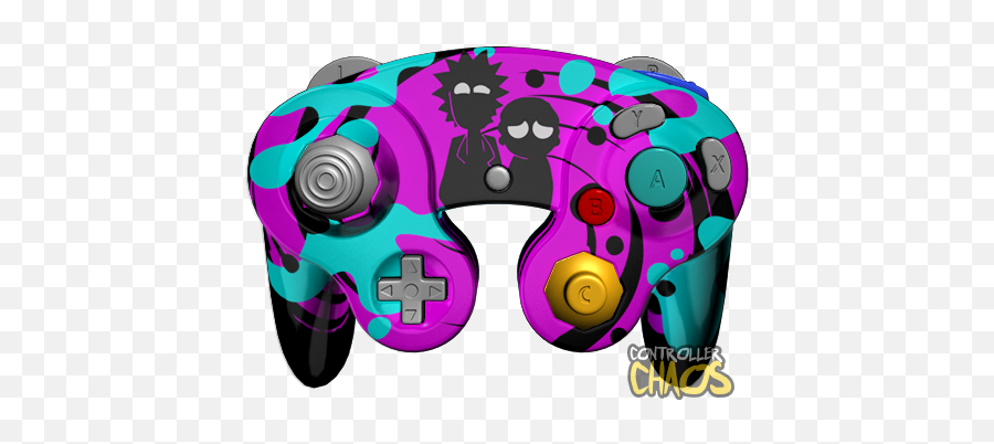 Rick And Morty - Custom Gamecube Controller Naruto Png,Gamecube Wii Icon
