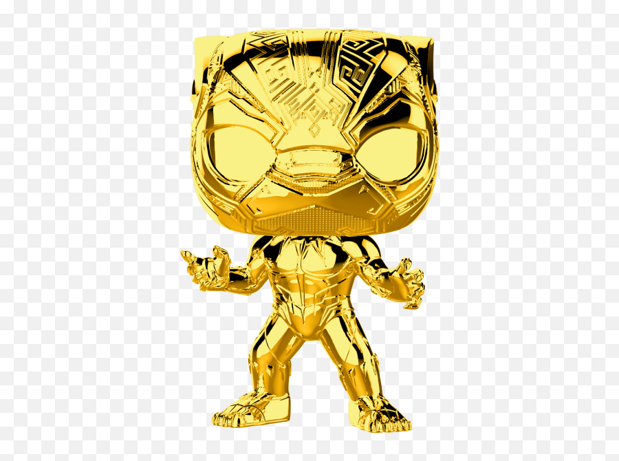 Pre - Order Pop Marvel Ms 10 Black Panther Chrome Pop Golden Png,Black Panther Transparent