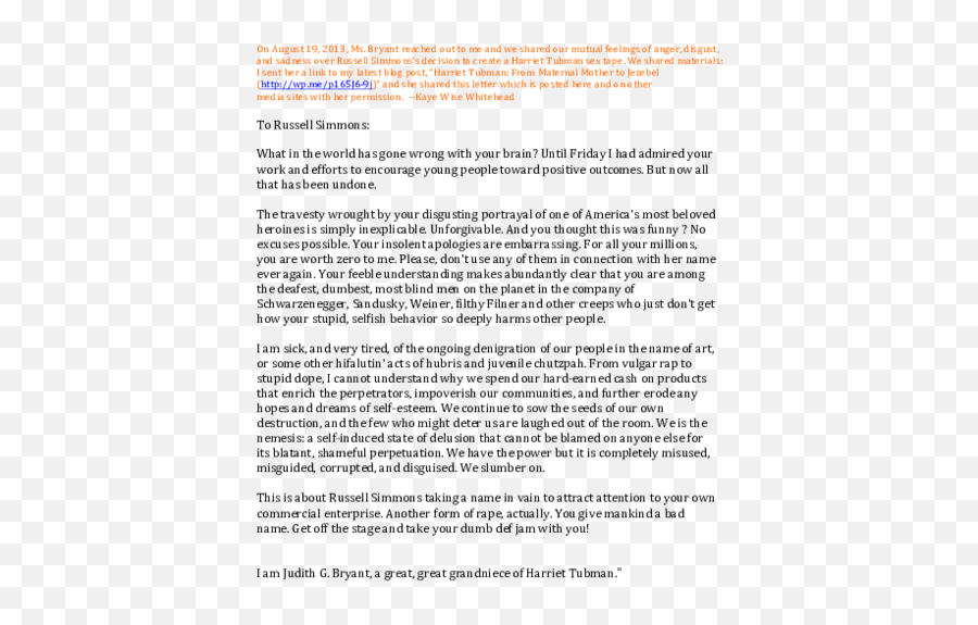 Pdf An Open Letter To Russell Simmons From Harriet Tubmanu0027s - Document Png,Def Jam Icon Cover