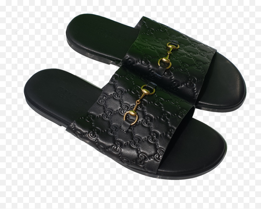 Men Gucci Leather Slippers Png - Slipper,Slippers Png
