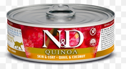 Farmina Nu0026d Quinoa Skin Coat Quail Wet Cat Food - Nd Herring png
