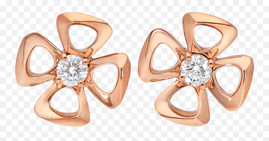 Fiorever Earrings - Bulgari Rose Gold Earring Png,Flower Icon Set
