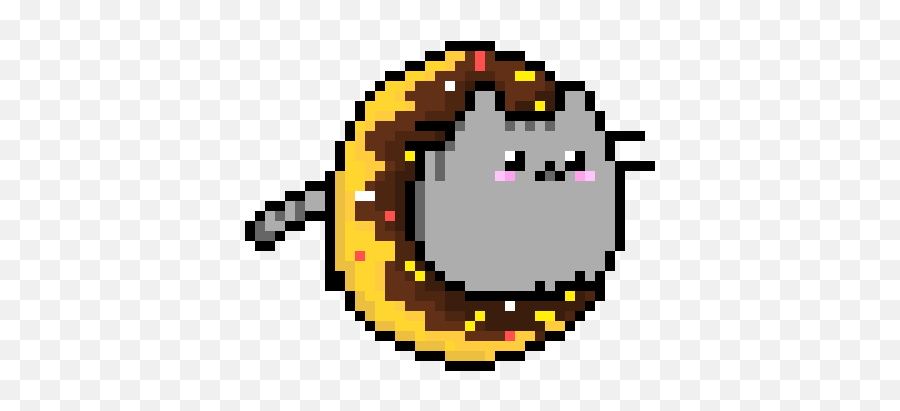 Nyan Cat Donut Pixel Art Maker - Pixel Art Donut Kawaii Png,Pixel Cat Icon