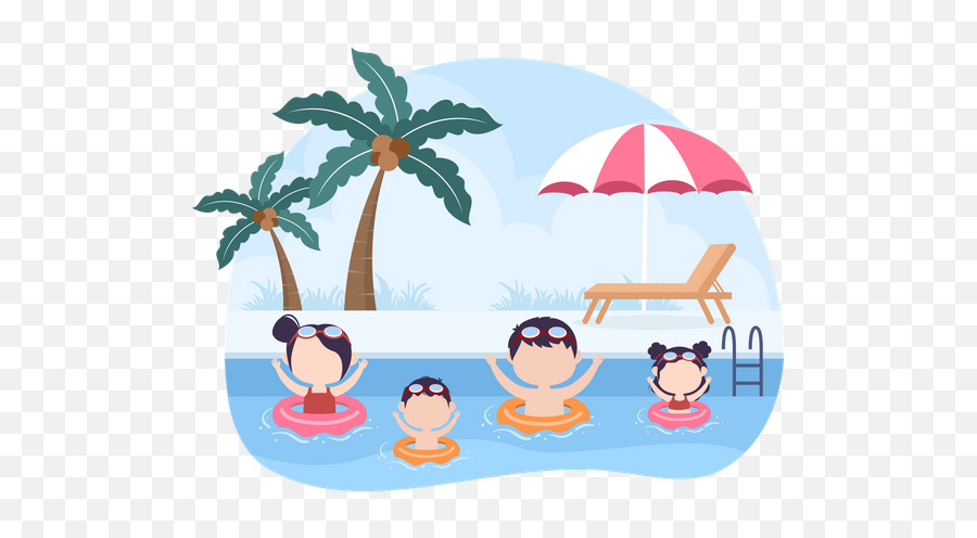 Pool Game Icon - Download In Line Style Familia En La Playa Animado Png,Crossed Pool Cue Icon