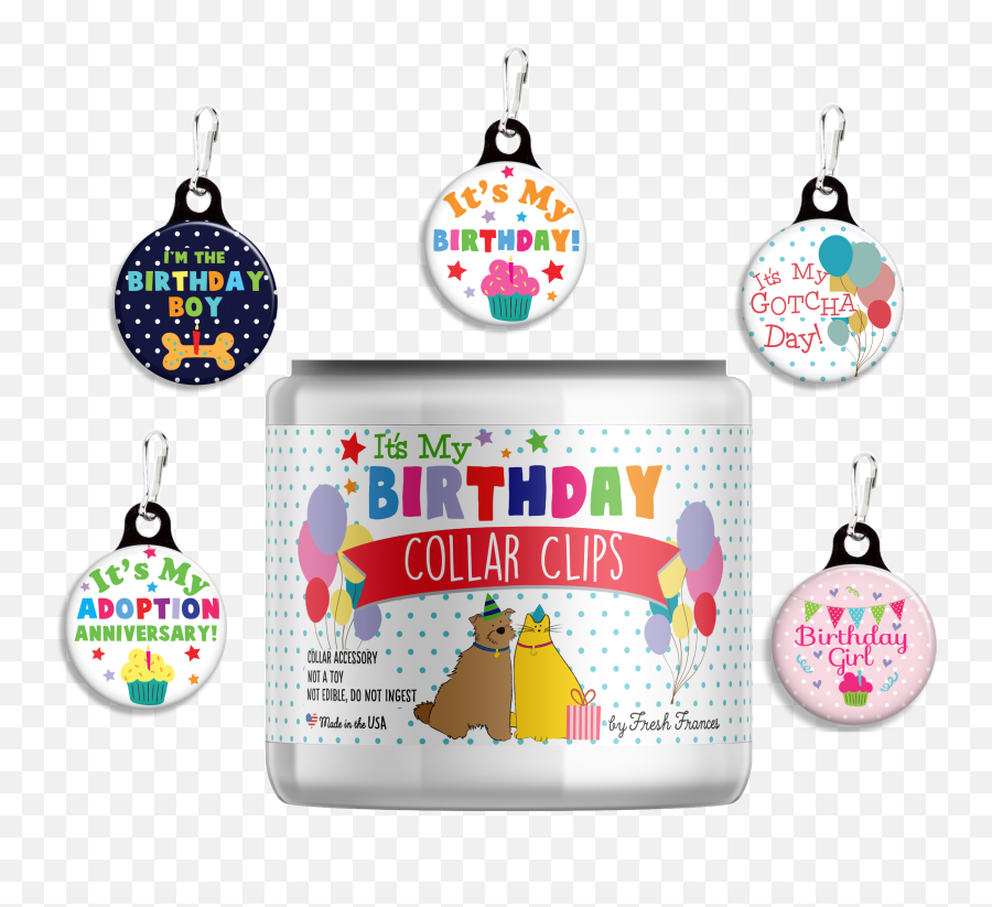 Download New Birthday Collar Clips With Jar Vu003d1494541399 - Clip Art Png,Clips Png