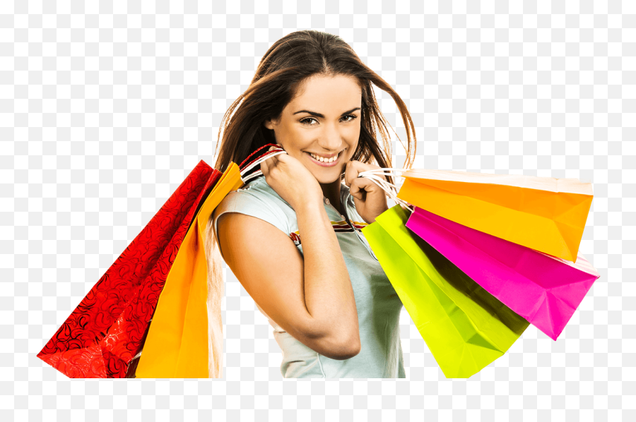 Shopping Lady Png - Girl With Shopping Bag Png Transparent Lady With Shopping Bag Png,Bag Png