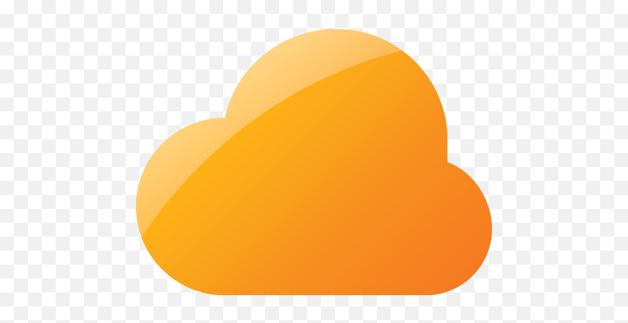 Web 2 Orange Cloud 7 Icon - Free Web 2 Orange Cloud Icons Orange Cloud Icon Transparent Png,Web Cloud Icon