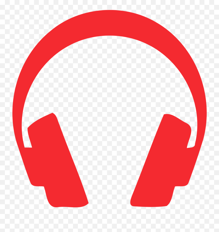 Headphones Free Stock Icons - Red Headphones Icon Transparent Background Png,Headphones Icon Png