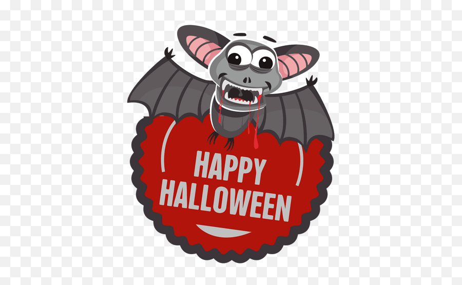 Bat Halloween Label - Transparent Png U0026 Svg Vector File Bat Animated Png,Halloween Bat Png