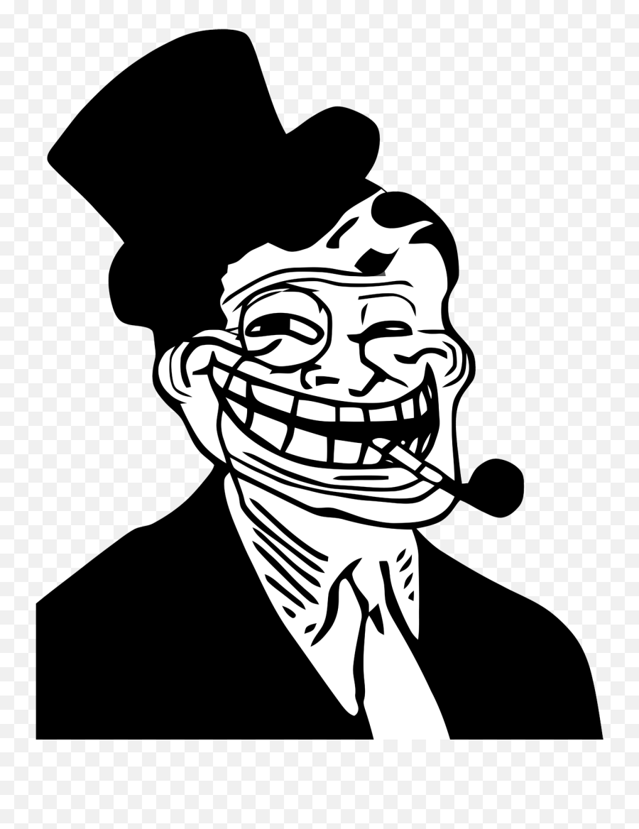 Changed My Contact From Dad To Roast Master69 By - Troll Face With Hat Png,Angry Troll Face Png