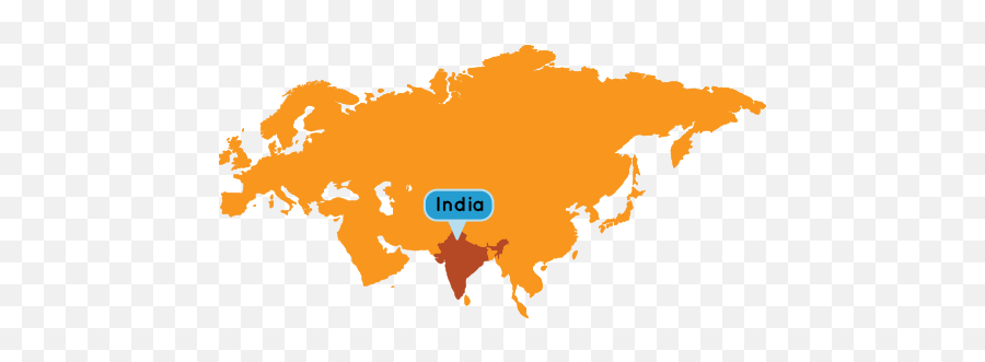 Download India Map - Continent Of Asia Png,India Map Png