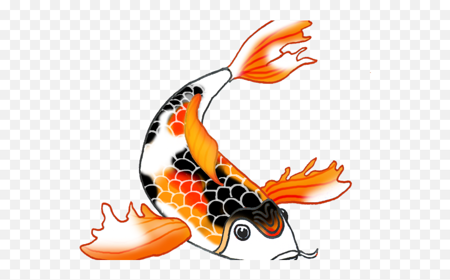 Koi Fish Clipart Draw In Color - Koi Fish Clipart Png,Fish Clipart Png