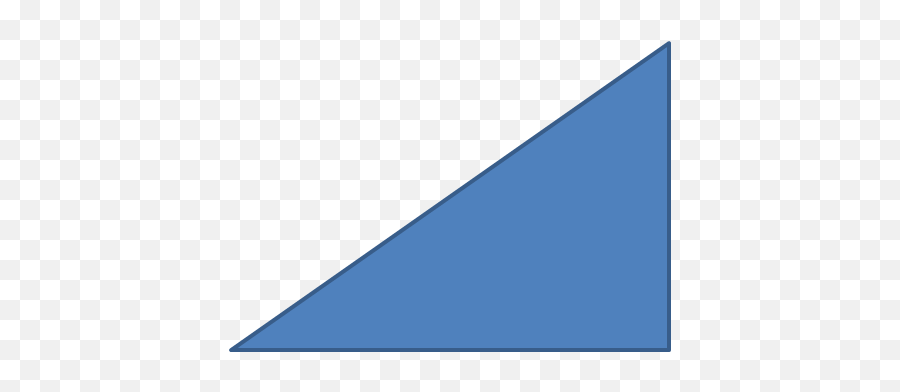 Which Sort Of Triangle Is This - Right Angled Triangle Shape Blue Right Angle Triangle Png,Triangle Shape Png
