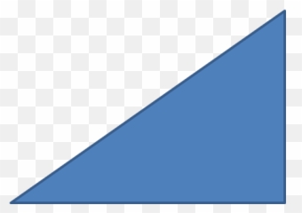 Which Sort Of Triangle Is This - Right Angled Shape Blue png