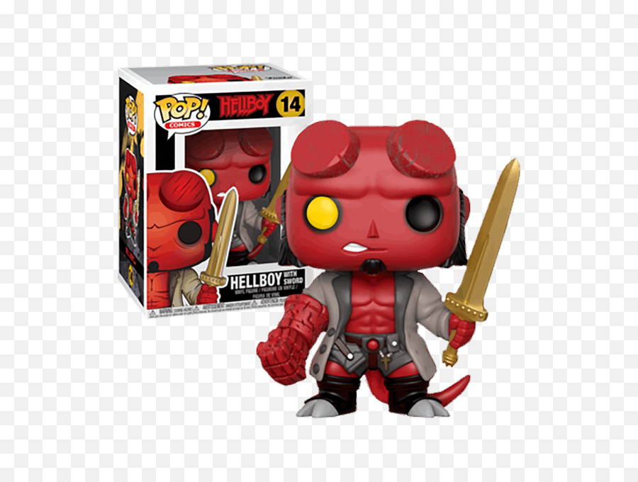 Hellboy With Sword Funko Horror - Hellboy Funko Pop Png,Hellboy Png