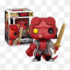 Hellboy With Sword Funko Horror - Hellboy Funko Pop Png,Hellboy Png