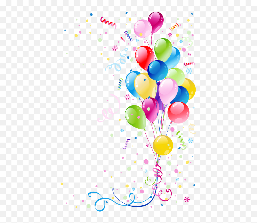 Balloons Background Png Image Free - Birthday Background Png Free Download,Balloons Background Png